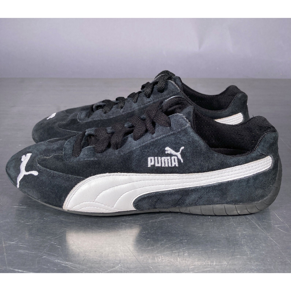 Vintage Puma Speed Cat Suede Sneaker #300521 01 Black Womens 6.5
